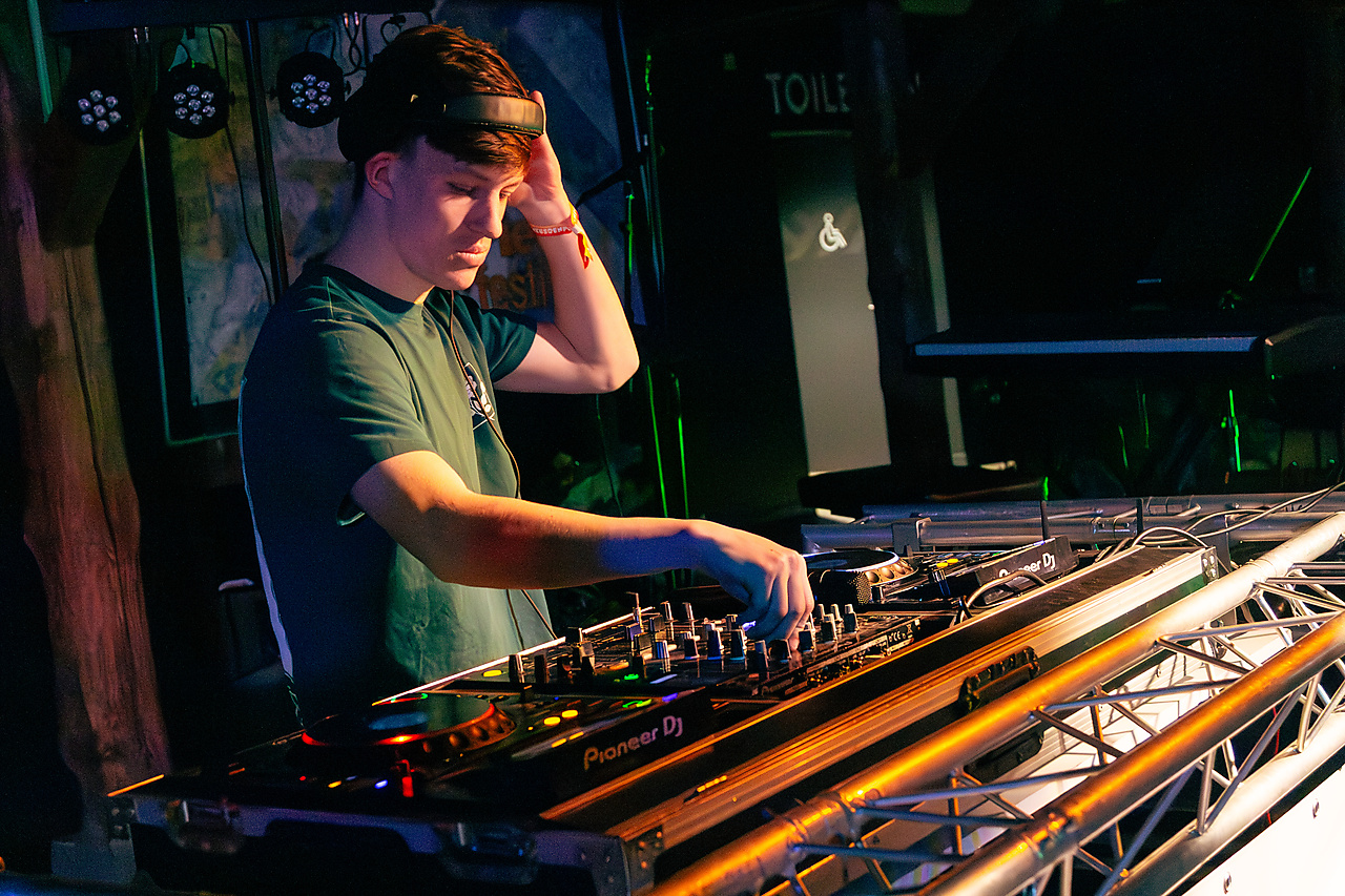 DJ in the mix