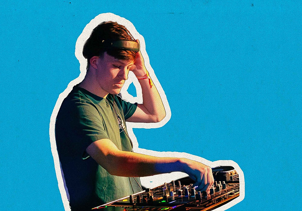 DJ in the mix
