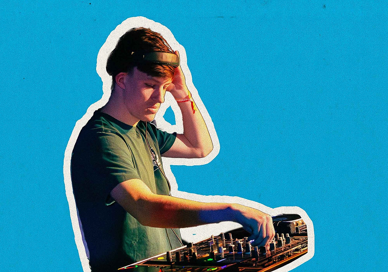DJ in the mix